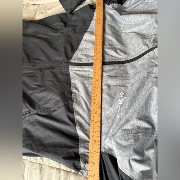 Columbia men’s omni-tech grey black hooded jacket size large mesh lined - Picture 9 of 12